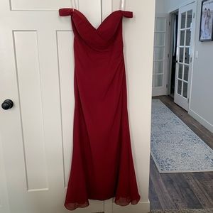 Burgundy Formal Dress - Bridesmaid Dress